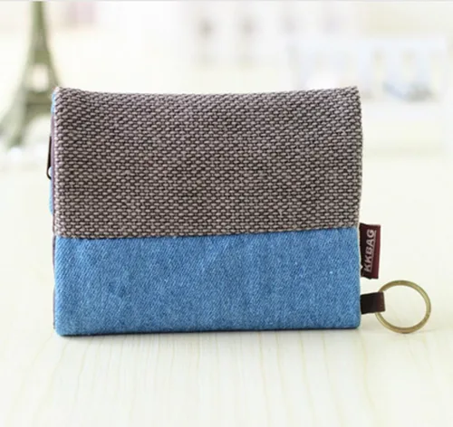 Vista 2 de YaJaMa - Funda de lona para tarjetas de crédito, diseño de monedero, Azul claro), 43235-60974