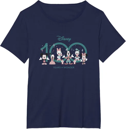 Vista 14 de Disney 100 Years of Wonder Mickey & Pals Muted Cute D100 Camiseta, Negro
