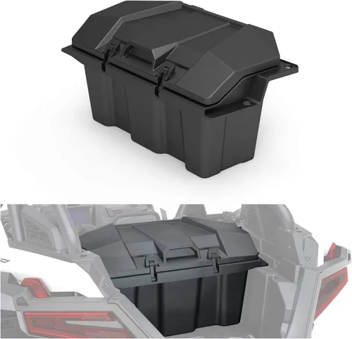 Vista 14 de A & UTV PRO - Caja de carga de almacenamiento para asiento ATV Outlander, A & UTV PRO de 2 galones (7.5 litros), caja de almacenamiento de asiento