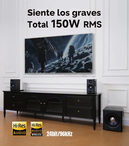 Vista 3 de Edifier S355DB 2.1 Altavoces alimentados para estantería, audio de alta Negro