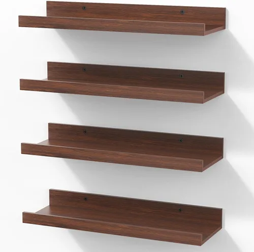 Vista 18 de BAYKA Estantes flotantes de 15.7 x 4.13 pulgadas para pared, decoración de Negro