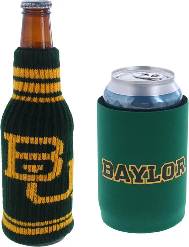 Vista 64 de College Team Color Logo Can & Bottle Holder Insulator Beverage Cooler Set