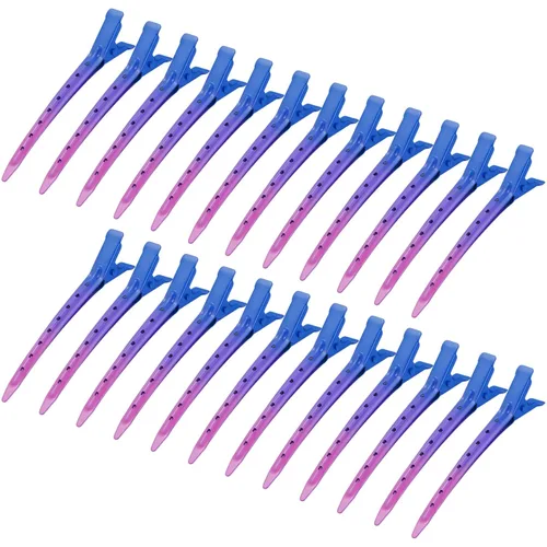 Vista 17 de 24 Paquetes de Pinzas Pico de Pato, Bantoye 2.75 Pulgadas Pinzas de Cocodrilo Rizadoras de Metal Antioxidante con Agujeros para Peinado del Cabello