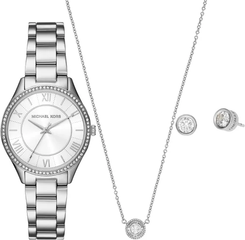 Vista 8 de Michael Kors Lauryn Reloj para Mujeres, Reloj de Pulsera de Acero Inoxidable para Mujeres