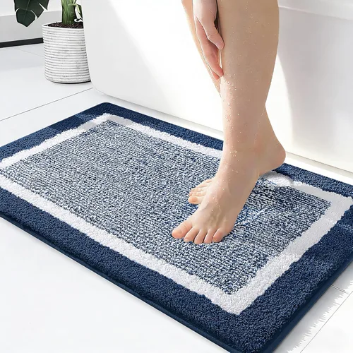 Vista 12 de OLANLY Alfombras de baño 24x16, tapetes de baño extra suaves y absorbentes de microfibra, antideslizantes, lavables a máquina, secan rápido