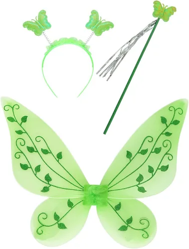 Vista 4 de Disfraz de Tinkerbell para niñas, vestido de princesa, fiesta de cumpleaños, Halloween, disfraz de cosplay para niñas pequeñas