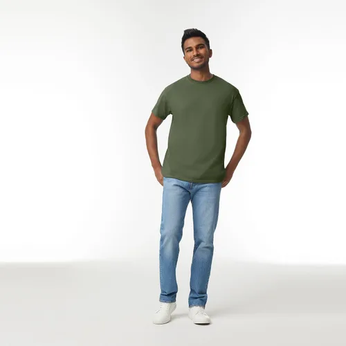 Vista 3 de Gildan Camiseta de algodón pesado para adultos, estilo G5000, paquete múltiple