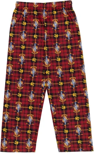 Vista 5 de Harry Potter Gryffindor Hufflepuff Ravenclaw - Conjunto de pijama para niños y niñas, pantalones deportivos y pantalones para dormir para niños