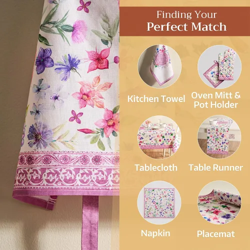 Vista 900 de Maison d' Hermine Delantales para mujer con bolsillo, 100% algodón (27.50 x 31.50 pulgadas)