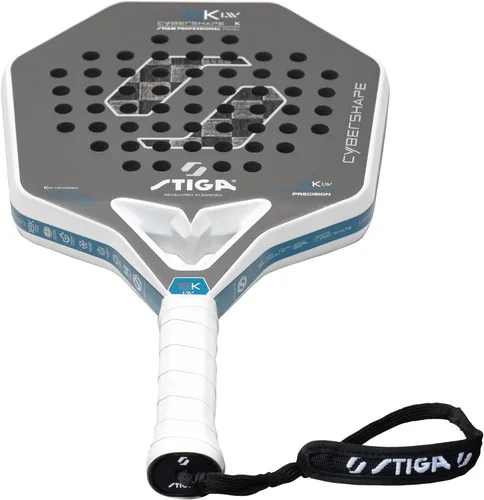 Vista 8 de STIGA Pala de pádel 18K LW Cybershape, pala ligera de fibra de carbono para jugadores intermedios para adultos y jóvenes