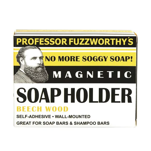 Vista 5 de Professor Fuzzworthy's Best Champú para barba para cara, cabello y cuerpo y soporte de jabón magnético Kit de regalo de aseo para hombres Lavado