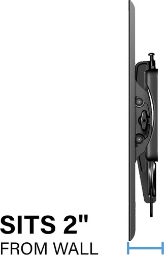Vista 7 de Soporte de pared universal inclinado para TV de 50 a 86 pulgadas hecho para Amazon y compatible con televisores Amazon Fire