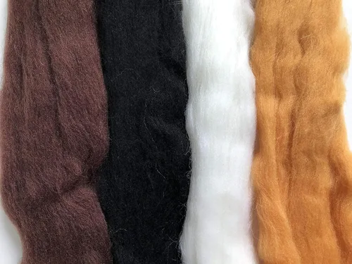 Vista 3 de T.F GHG Hilo de lana para fieltro de aguja, juego de 8 colores, 15 G/color, total 4.23 onzas, 100% lana natural, fibra de lana para hilo de fieltro