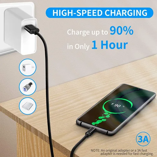 Vista 5 de PremiumCord Cable de conexión USB-C a USB 3.0 de 9.8 ft, cable de datos SuperSpeed de hasta 10 Gbit/S, conexión hasta 3 A, conector USB 3.1
