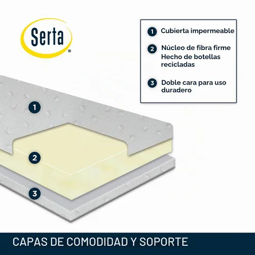 Vista 3 de Delta Children - Cama de madera para niños pequeños, modelo PAW Patrol de Nick Jr. + colchón Serta Perfect Slumber de doble cara con núcleo de fibra