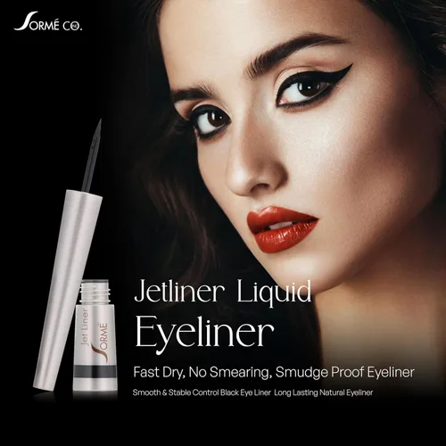 Vista 2 de Sorme' Treatment Cosmetics Jetliner delineador de ojos, color negro