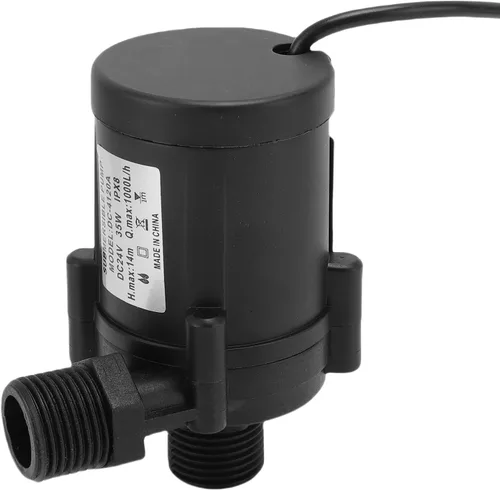 Vista 3 de Drfeify Bomba sumergible para piscina de peces, motor sin escobillas de 24 V, tarifa de 1000 lh para acuarios y estanques