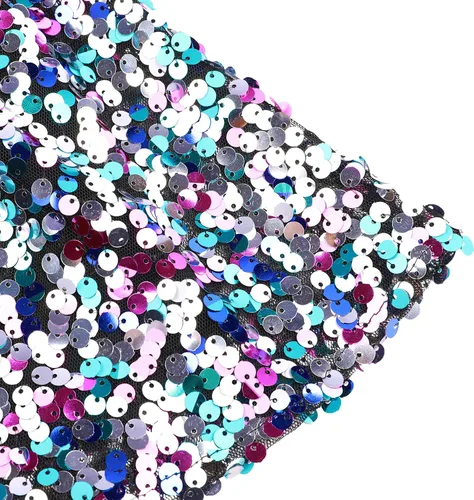 Vista 3 de Flofallzique Faldas de lentejuelas para niñas, falda corta con purpurina para niños, tutú para niñas