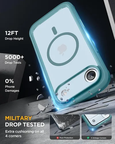 Vista 52 de Miracase Serie de vidrio para iPhone 11 de 6.1 pulgadas, funda protectora de cuerpo completo resistente mejorada con protector de pantalla de vidrio