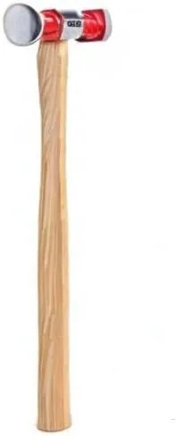 Vista 6 de Fairmount Martillo de curva inversa Mango de madera Dinging con caras redondas y cuadradas de corona alta para reparación de automóviles y formación