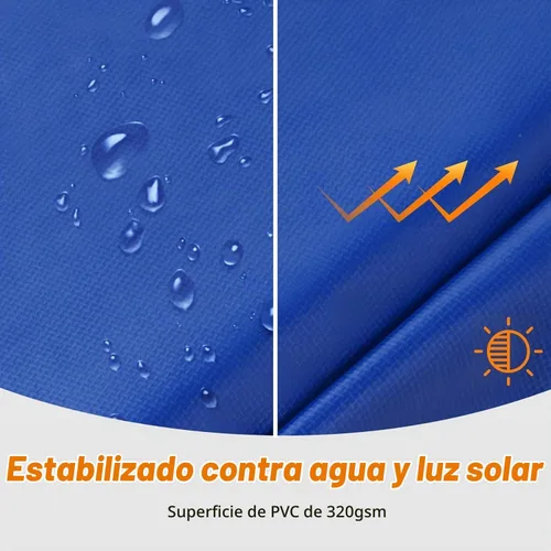 Vista 4 de ExacMe Almohadilla de repuesto para trampolín de 16, 15, 14, 13, 12, 10, 8 pies, cubierta de resorte de seguridad impermeable, almohadilla de marco