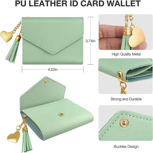 Vista 4 de DGDFLDGC Llavero de pulsera con cuentas de silicona elástica con bolsillo para tarjetas con cuentas llavero pulsera cartera