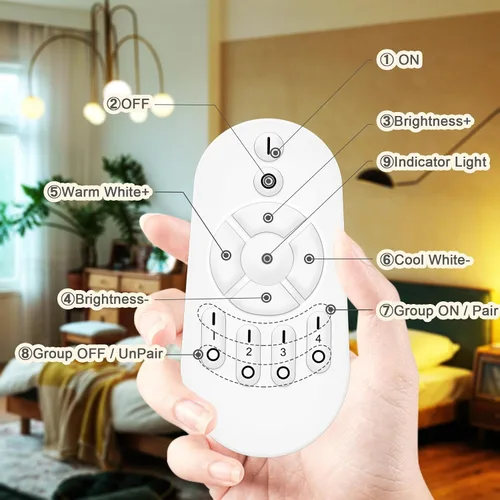 Vista 6 de ORALUCE Bombillas LED de control remoto equivalente a 60 W, bombillas regulables de 2700-6500 K, base E26, bombilla inteligente Bluetooth A19
