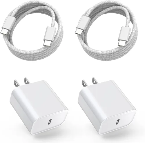 Vista 10 de DelTucci Cargador para iPhone de Carga Rápida, Bloque de Carga USB C de Pared con Enchufe de Viaje y Cable Rápido USB C a Lightning Compatible