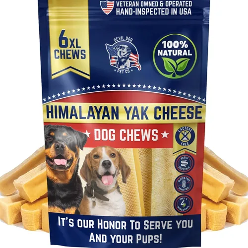 Vista 19 de Devil Dog Pet Co. Himalayan Yak Cheese - Masticables para perros, pequeños, paquete de 4, 100% naturales y saludables, sin lactosa, golosinas