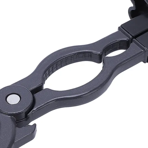 Vista 9 de Llave de válvula de cilindro de gas, herramienta de apertura ajustable multifunción para soldar fontanería aleación de aluminio negro ABS 1 paquete