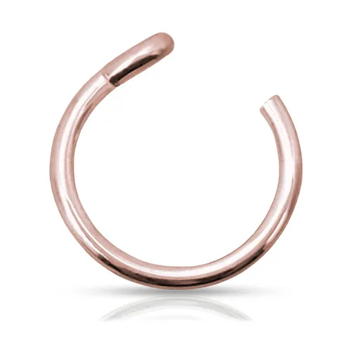 Vista 9 de 925 Sterling Silver Fake Clip on Nose Ring, 20g Tiny Faux Non Piercing Huggie Hoop