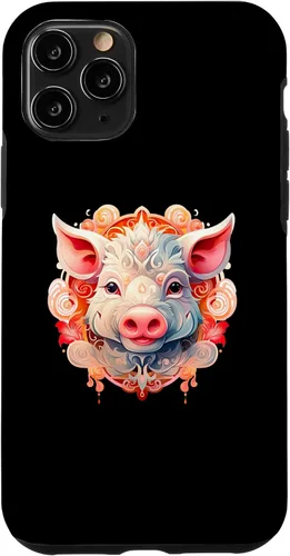 Vista 10 de Funda para iPhone 15 Año Nuevo Chino 2031 Año del Cerdo