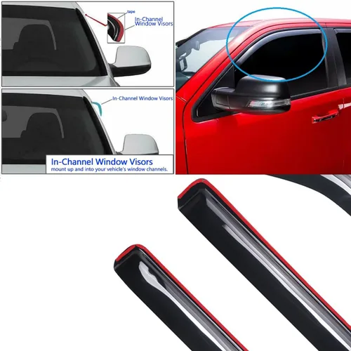 Vista 4 de Protector de lluvia para ventana Ford Ranger 93-11, Mazda B2300/B4000 92083