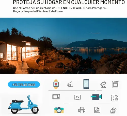 Vista 6 de VIVOSUN Toma de temporizador digital, temporizador digital programable de 7 días con 2 salidas independientes, 3 puntas, 20 grupos de programas