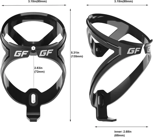 Vista 3 de GEMFUL Botellas de agua para bicicleta con soporte para bicicleta de 25.4 fl oz MTB Cycling Squeeze 24 oz Sport Bottle 2 Pack