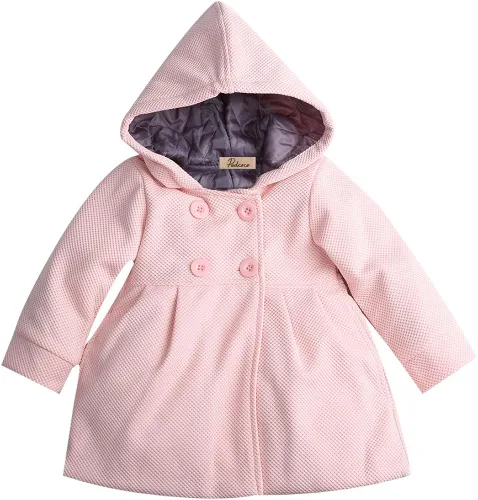 Vista 2 de Nituyy Abrigo cálido de otoño e invierno con capucha para bebés y niñas