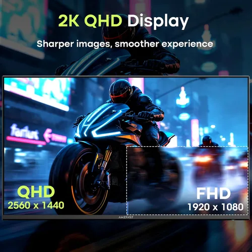 Vista 96 de Amzfast - Monitor de juegos de 24 pulgadas 180Hz 200Hz FHD 1080p, monitor de computadora, sincronización adaptativa de 1 ms, 3000:1, pantalla HDR