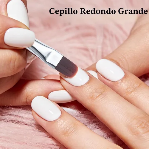 Vista 2 de Builder Gel Brush - Cabeza plana ancha para una aplicación suave Grande Redondo