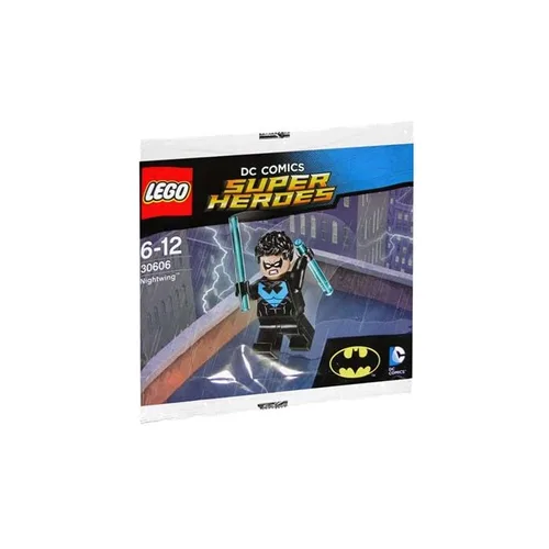 Vista 2 de LEGO Nightwing Minifigure (Blue) - Includes 2 Red Baton Weapons - DC Comics Superheroes Ages 6-12, 6 pcs.
