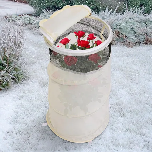 Vista 5 de Conos de Rosa Emergentes de 20" x 13" x 9" para Protección en Invierno, Cubierta Protectora de Collares de Rosa de Invierno, Cubierta Protectora