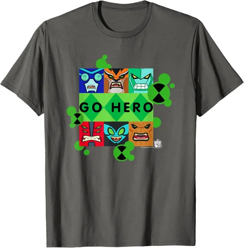 Vista 73 de Ben 10 Go Hero - Camiseta, Azul / Patchwork, S