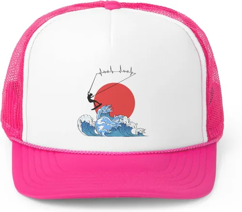 Vista 4 de Novelty Kiteboarding Kite-Surfing Powerkiting PowerKite Kitesurf Wakeboarding Paragliding Trucker Caps