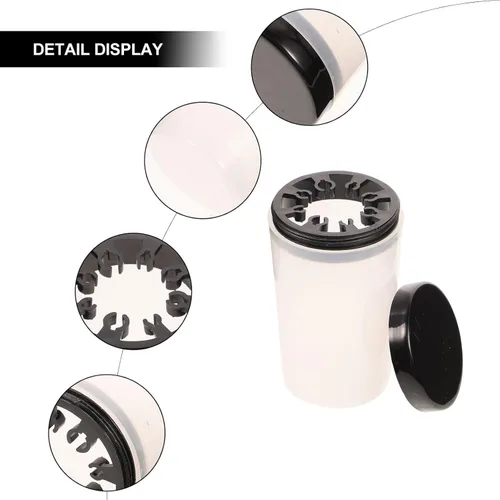 Vista 4 de Nail Art Brush Cleaner Cup Nail Art Tip Holder Nail Art Brush Container Remover Cup Immersion Brush Cleaner Pot Nail Wash Cup