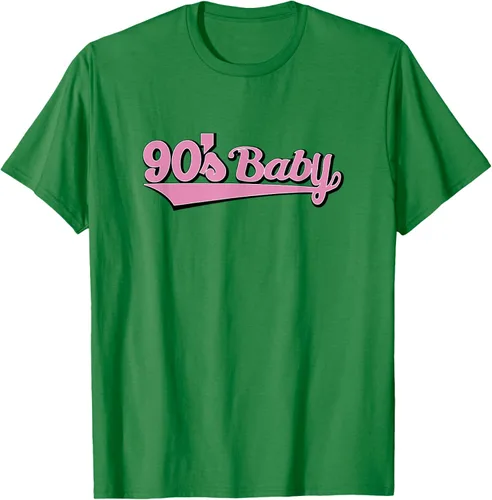 Vista 3 de 90s Baby Nostalgia Camiseta retro rosa con diseño estético, Blanco