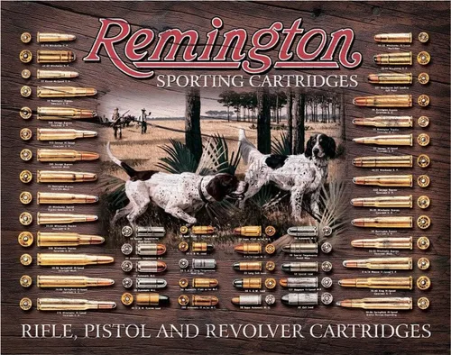 Vista 16 de Desperate Enterprises Señales de estaño Remington