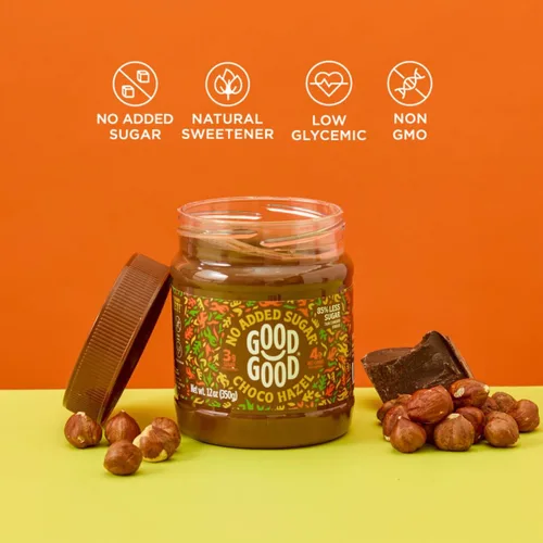 Vista 3 de Choco belga Hazel - Sin azúcar añadida, paquete de 2