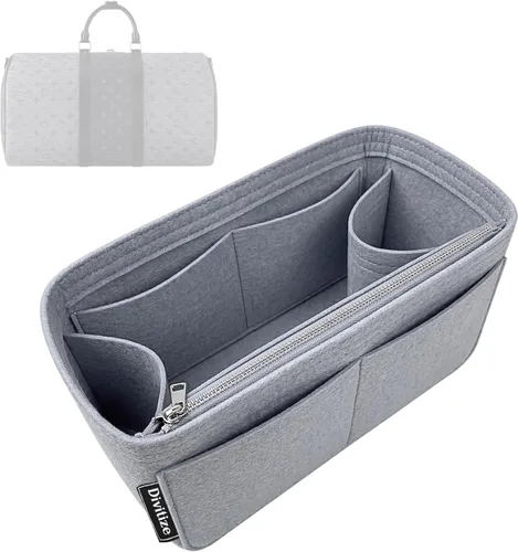 Vista 16 de Divitize Organizador de bolso premium compatible con LV Keepall 25/35/45/50/55/60, hecho a mano, ajuste perfecto, cómodo y resistente, fieltro
