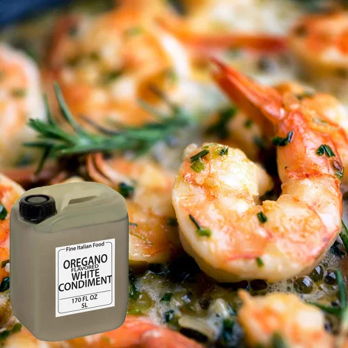Vista 3 de Vinagre Balsámico Blanco de Módena, con sabor a orégano, a granel, catering, calidad de restaurante, aderezo para ensaladas, salsa de pasta