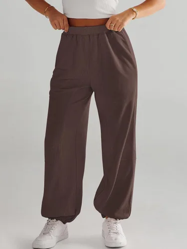 Vista 3 de ANRABESS Pantalones deportivos de cintura alta para mujer
