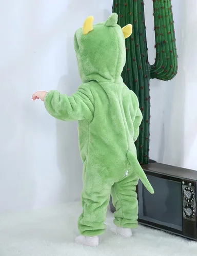 Vista 3 de BJWEO - Lindo disfraz para bebé, niñas y niños pequeños y recién nacidos, disfraz de Navidad, Halloween, enterizo de invierno, piyamas de cosplay
